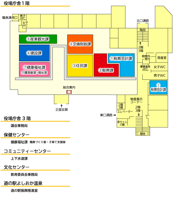 役場庁舎マップ
