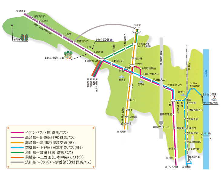 バス路線図 吉岡町ホームページ